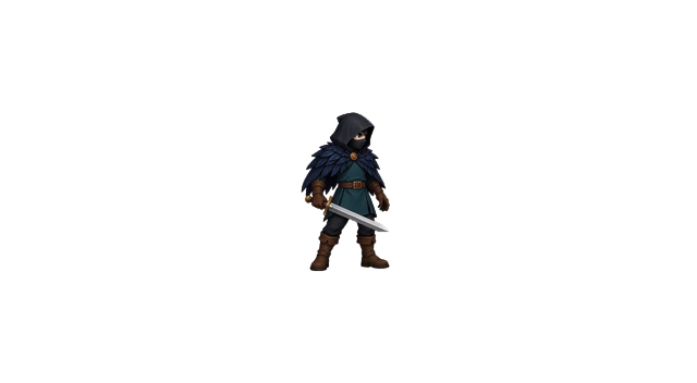 Raven swordsman, awaiting comparison playback