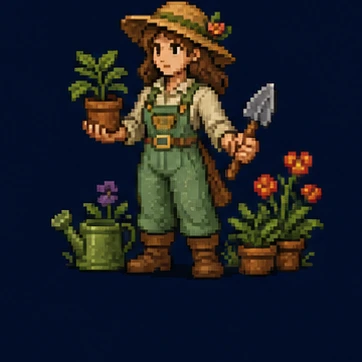 Botanist idea tile selected in the actual Character Mixer