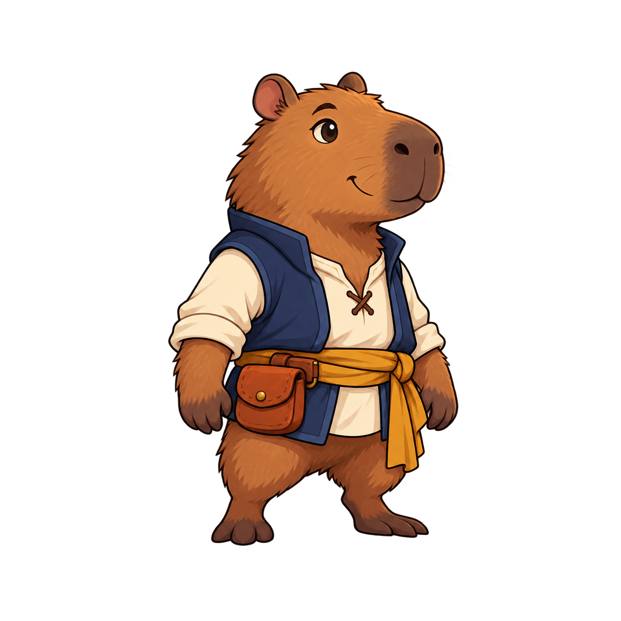 The actual capybara character used for the jump animation