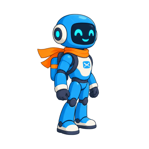 Source robot character before the walk animation