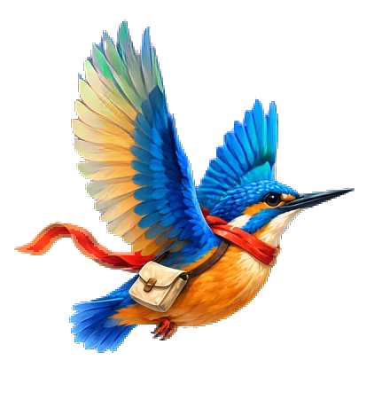 Upstroke with the wing feathers open